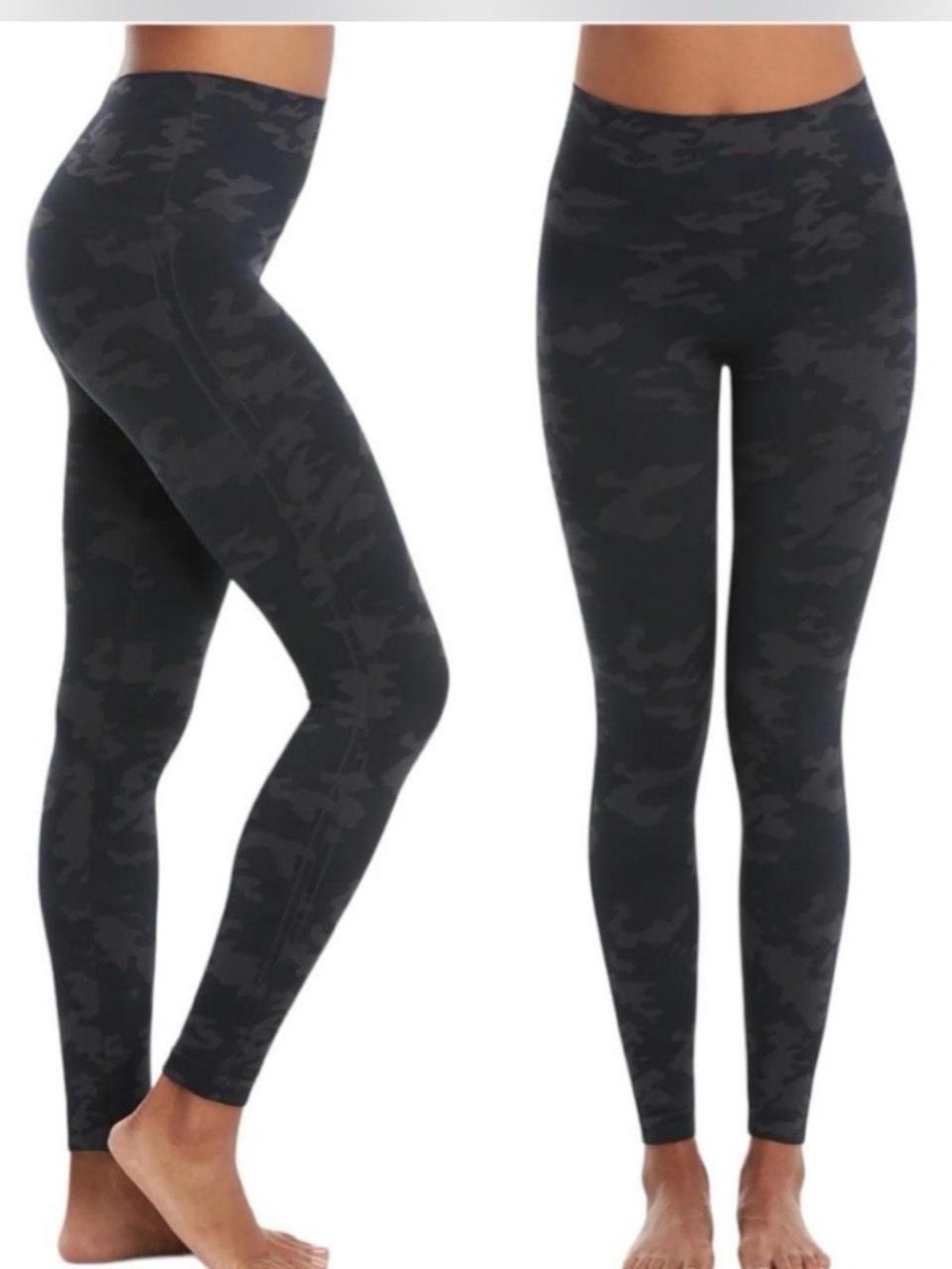 Womens Spanx Look At Me Now seamless camo leggings SIZE S NWOT